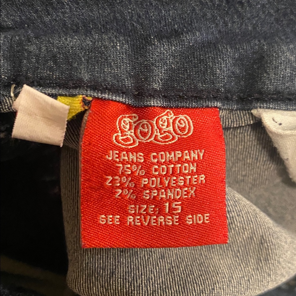 GUC GOGO STAR Cuffed Skinny Stretch Jeans Juniors 15 - Picture 8 of 8